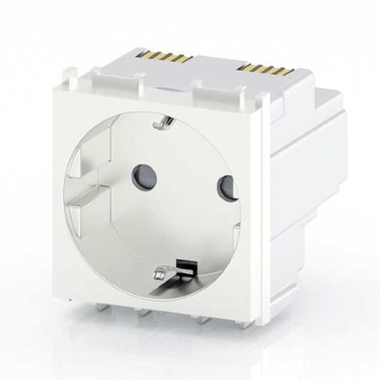 2M SMART TYPE F SOCKET - TRAFFIC WHITE